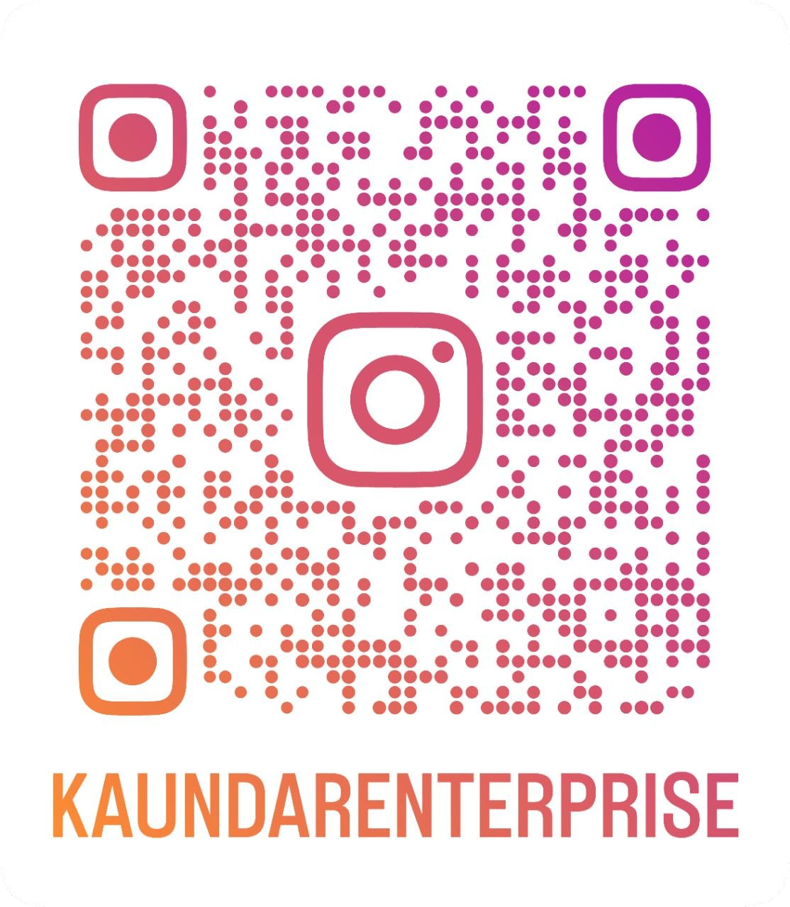 Instagram QR code for Kaundar Enterprise